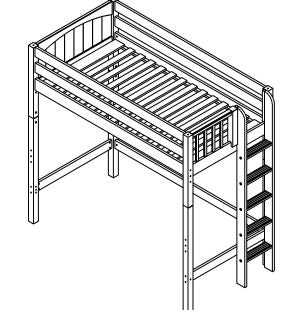 Maxtrix High Loft w Side Straight Ladder
