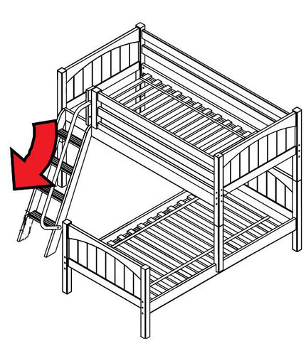 Maxtrix L-Shape Bed w Angled Ladder