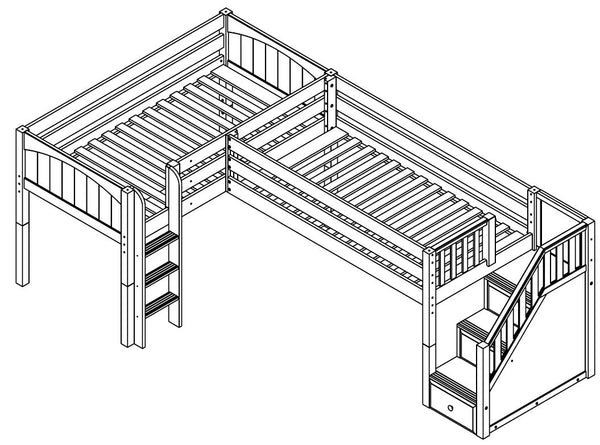 Maxtrix Corner Low Loft Loft (Straight/Staircase)