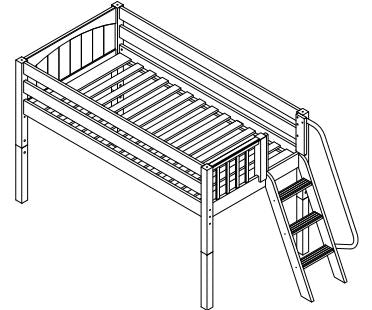 Maxtrix Low Loft w Side Angled Ladder
