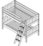 Maxtrix Low Bunk w Angled Ladder