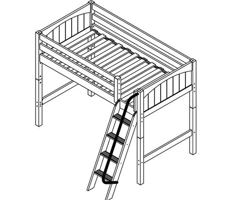 Maxtrix Mid Loft w Angled Ladder