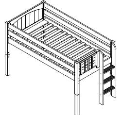 Maxtrix Low Loft w Side Straight Ladder
